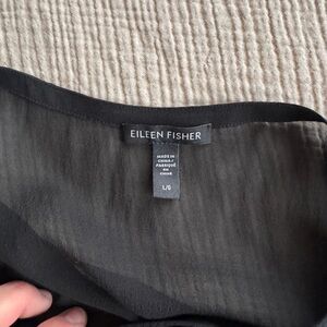 Eileen Fisher Black Silk Dress
